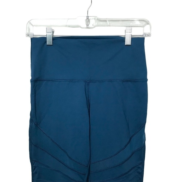 Aerie Blue Athletic Cropped Leggings Medium - Picture 3 of 9